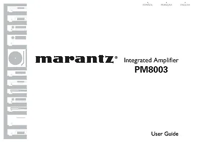 Kaufen Bedienungsanleitung-Operating Instructions Für Marantz PM-8003  • 9.50€