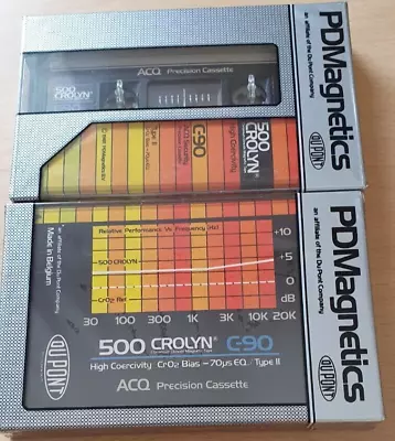 Kaufen MC, Cassette, Audio Leerkassette PDMagnetics 500 Crolyn, C90, Neu - Verpackt • 12€