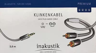 Kaufen Inakustik Premium MP3 Audiokabel Klinke-Cinch RCA 5,0 M, UVP 34,49 € • 21.99€