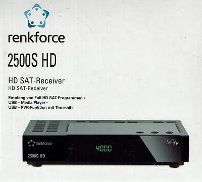Kaufen Satelliten-Receiver HD Renkforce 2500 S HD HDMI PVR-Ready USB Audio Digital A19 • 29.95€