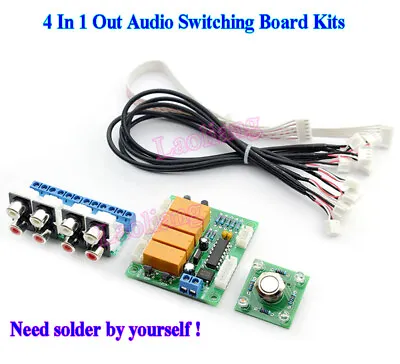 Kaufen Audio Switching Board Kits 4 In 1 Out Audio Signal Selection Board Module Kits D • 16.90€