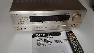 Kaufen DENON AVR 1802  Dolby Digital DTS RECEIVER- Phono - BDA - Fernbedienung - TOP • 145€