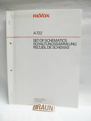 Kaufen Studer REVOX Original Schaltungssammlung A722  2 CHANNEL POWER AMPLIFIER • 22€