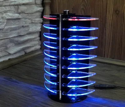 Kaufen LED RGB VU-Meter Equalizer LED DJ Disco Lichter Blau Licht Effekte LM3914 VIDEO • 21.92€