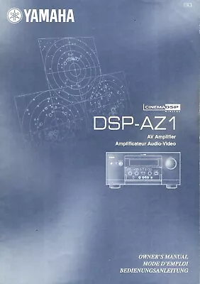 Kaufen Bedienungsanleitung/ Manual Für Yamaha DSP-AZ1 - Deutsch, Englisch, Französisch • 15€