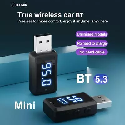 Kaufen FM02 Auto Bluetooth-Kompatibel Sender Empfänger Mini USB Power Car Kit 2024 Neu • 4.25€