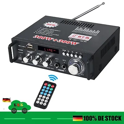 Kaufen 600W Verstärker Bluetooth Mini Verstärker HiFi Power Audio Stereo USB MP3 Auto • 32.99€