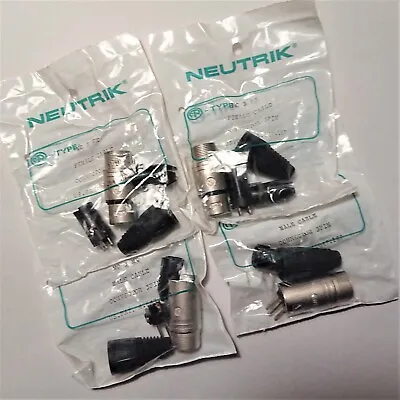 Kaufen Neutrik XLR Stecker  (Winkel) Und Kupplung 6 Stück NEU OVP • 20€