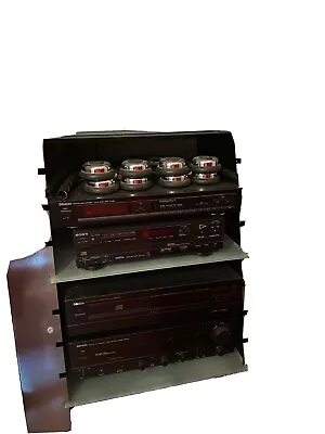 Kaufen Stereo Anlage Mit Receiver, Plattenspieler, CD Player Und Cassettendeck • 150€