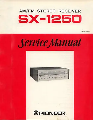 Kaufen Service Manual-Anleitung Für Pioneer SX-1250  • 16€