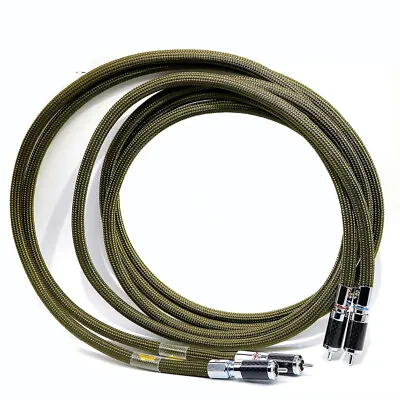 Kaufen Paar OFC Kupfer High End Versilbert RCA Cinch-Kabel HIFI Audiophil Audio Kabel • 55.39€