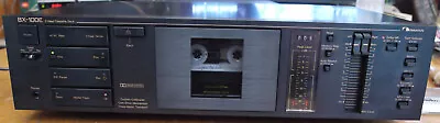 Kaufen TOP Nakamichi BX-100E Stereo Kassetten Tapedeck Schwarz Hifi Defekt An Bastler • 60€