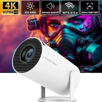Kaufen Neu4K Projektor Smart HD LED WIFI Bluetooth HDMI USB Android Büro Heimkino • 110.63€
