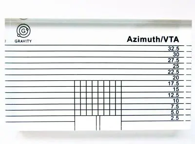 Kaufen GRAVITY VTA- & Azimuth-Einstell-Schablone Für Tonabnehmer • 29.99€