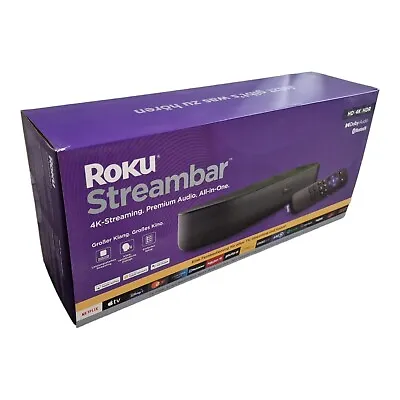 Kaufen Roku® Streambar Soundbar Schwarz 4K-Streaming , Premium Audio , All In One NEU • 106.90€