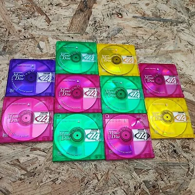 Kaufen 10x  Mini Disk Color Recordable Mini Disc MAXELL MD74 Vom Händler MD MiniDisc • 44.99€