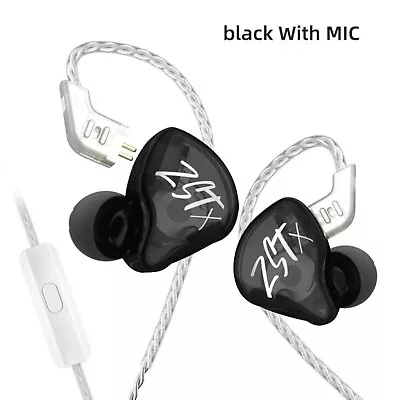 Kaufen High-End In Ear Kopfhörer KZ ZSTx Pro Mic Black Messing In-Ear Premium Ohrhörer • 38.90€