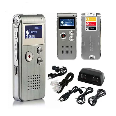 Kaufen Sprachaktivierter Recorder 8GB Mini Digital Sound Audio Diktiergerät MP3-Player • 18.29€