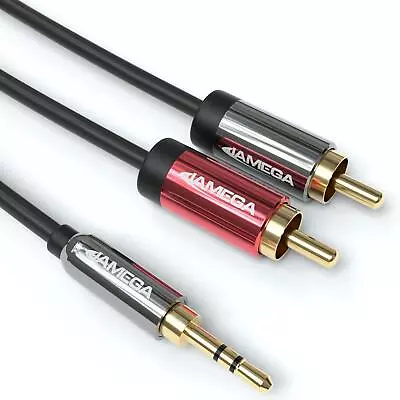 Kaufen Premium Cinch Zu Aux Kabel 3,5mm Klinke Audio 2x Cinch RCA Stecker Auf Klinke • 12.99€
