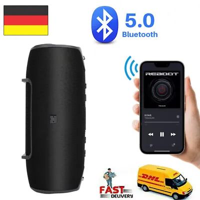 Kaufen 40W Tragbarer Bluetooth Lautsprecher Stereo Subwoofer Musikbox Radio SD USB Neu • 22.68€