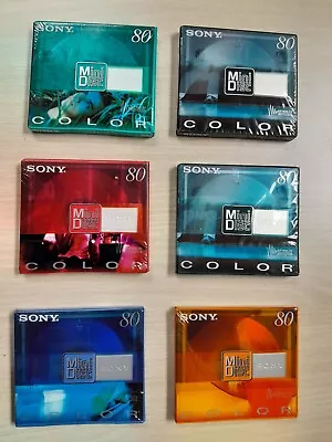 Kaufen 6 X Sony Minidisc MD80 Color • 11.50€