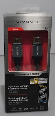 Kaufen HDMI Type A (Standard) HDMI Type A (Standard) Black Vivanco 1,2 M 42200 • 9.99€