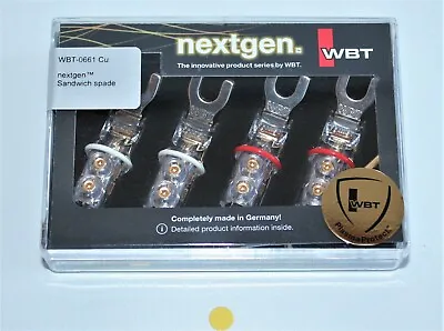Kaufen WBT 0661 Cu Nextgen Plasma Protect Kabelschuhe Sandwich Spade 6mm Gabel  NEU • 109.90€