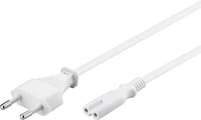 Kaufen 3m Netzkabel Euro Stecker Stromkabel Dopplenut Geräte Kupplung Kleingeräte Kabel • 6.12€