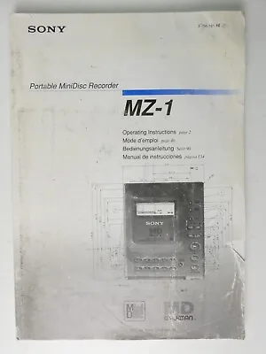 Kaufen SONY Portable MiniDisc Recorder MZ-1 Bedienungsanleitung H-25263 • 9.90€