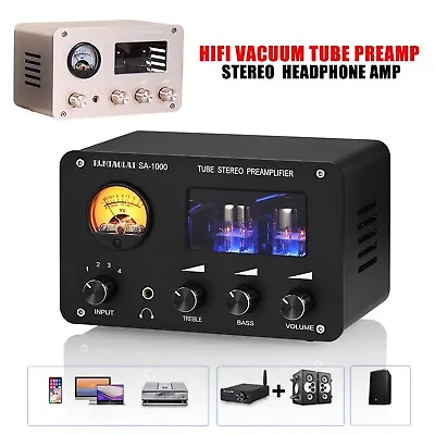 Kaufen HiFi Röhren Vorverstärker Vacuum Tube Preamp Stereo 4way Mit Kopfhörerverstärker • 66.63€
