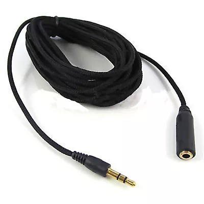 Kaufen 5m Audio Stereo Kopfhörer Verlängerungskabel 3,5mm Klinke Stecker > Buchse Stoff • 8.49€