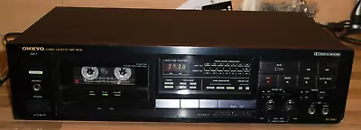 Kaufen ONKYO Stereo CASSETTE Tape Deck TA-2440. Zustand Sehr Gut. Aus 1987, Neupr.589DM • 14.50€