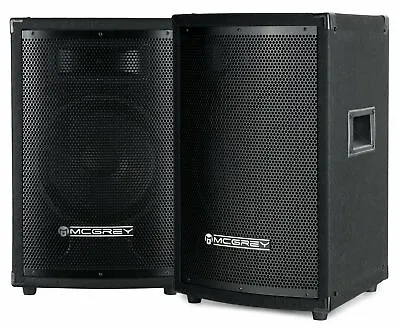 Kaufen Paar 2-Wege DJ PA Lautsprecher Boxen 10  (25cm) Subwoofer System Disco Set 800W • 123.48€