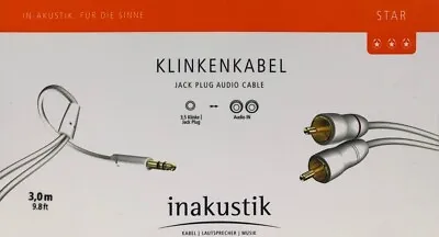 Kaufen Inakustik Star Klinke-/Cinchkabel Stereo 3,0 M, UVP 10,49 € • 9.99€