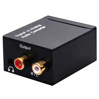Kaufen Optical Coax Toslink Digital To Analog Converter RCA L/R Stereo Audio Adapte ZF • 7.12€