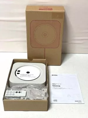 Kaufen MUJI CPD-4 CD-Player Wandradio Audio FM Weiß Fernbedienung Montierbar • 128.70€