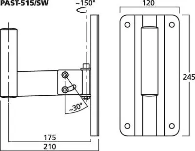 Kaufen MONACOR PAST-515/SW Wandhalter Für Kompakte PA-Boxen Components, Stative  • 30.35€