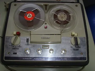 Kaufen Philips Tonbandgerät Im Koffer -  Ca 37 X 32 X 17 Cm - Ca. 1960 - Mit Tonbändern • 30€