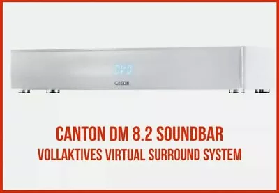 Kaufen CANTON DM8.2 SOUNDBAR Vollaktives Virtual Surround System Bluetooth TOP Zustand  • 279€