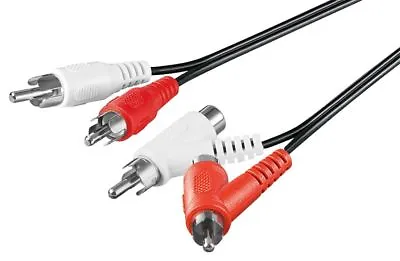 Kaufen Cinchkabel Stereo Cinch Chinch Kabel Durchleitung 4 Stecker 2 Buchsen RCA 1,50 M • 1.60€