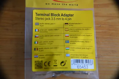 Kaufen Terminal Block Adapter Stereostecker 3,5mm Auf 4Pin • 1.90€