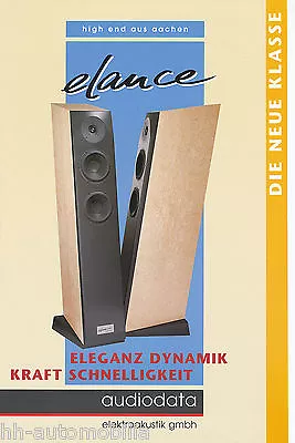 Kaufen Audiodata Elance Prospekt 2002 Lautsprecherboxen Brochure HiFi Loudspeakers • 16.90€