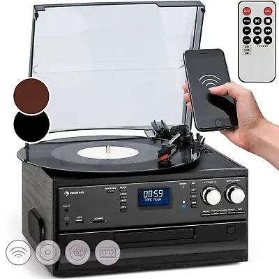 Kaufen Plattenspieler Schallplatten, Lautsprecher, CD-Player, USB & DAB Radio Bluetooth • 198€