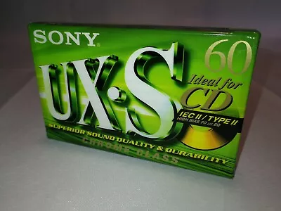 Kaufen 1x SONY UX-S 60 MC Audiokassette Chrome Class SEALED NEU & OVP TOP • 9.99€