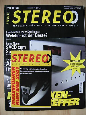Kaufen Stereo 7/01 NAD C 320, Marantz PM-4000, Yamaha AX-596, Octave HP 500 + MRE 120 • 6€