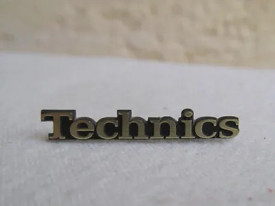 Kaufen Original Technics Logo Emblem Für Hifi Geräte In Gold - Vintage! • 15.99€