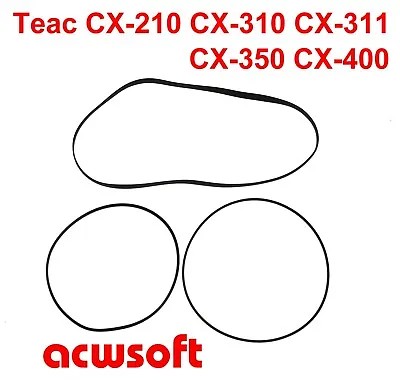 Kaufen  Riemen Belts For Teac CX-210 CX-310 CX-311 CX-350 CX-400 Tapedeck • 14.50€