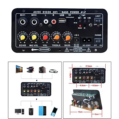 Kaufen Bluetooth Bord Lautsprecher Sound 30-120W Karaoke Subwoofer Mono AMP Modul • 22.48€