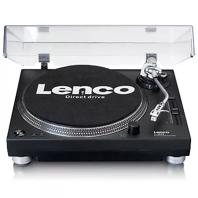 Kaufen LENCO Plattenspieler L-3809 Schwarz Direktantrieb Stroboskop Phono-Vorverstärker • 249.90€