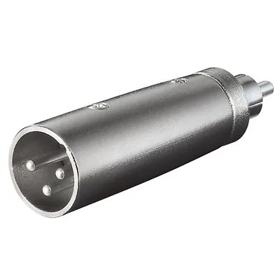 Kaufen Audio Mikrofon Adapter XLR Stecker 3 Polig Auf Cinch Chinch RCA Aus Metall • 5.39€